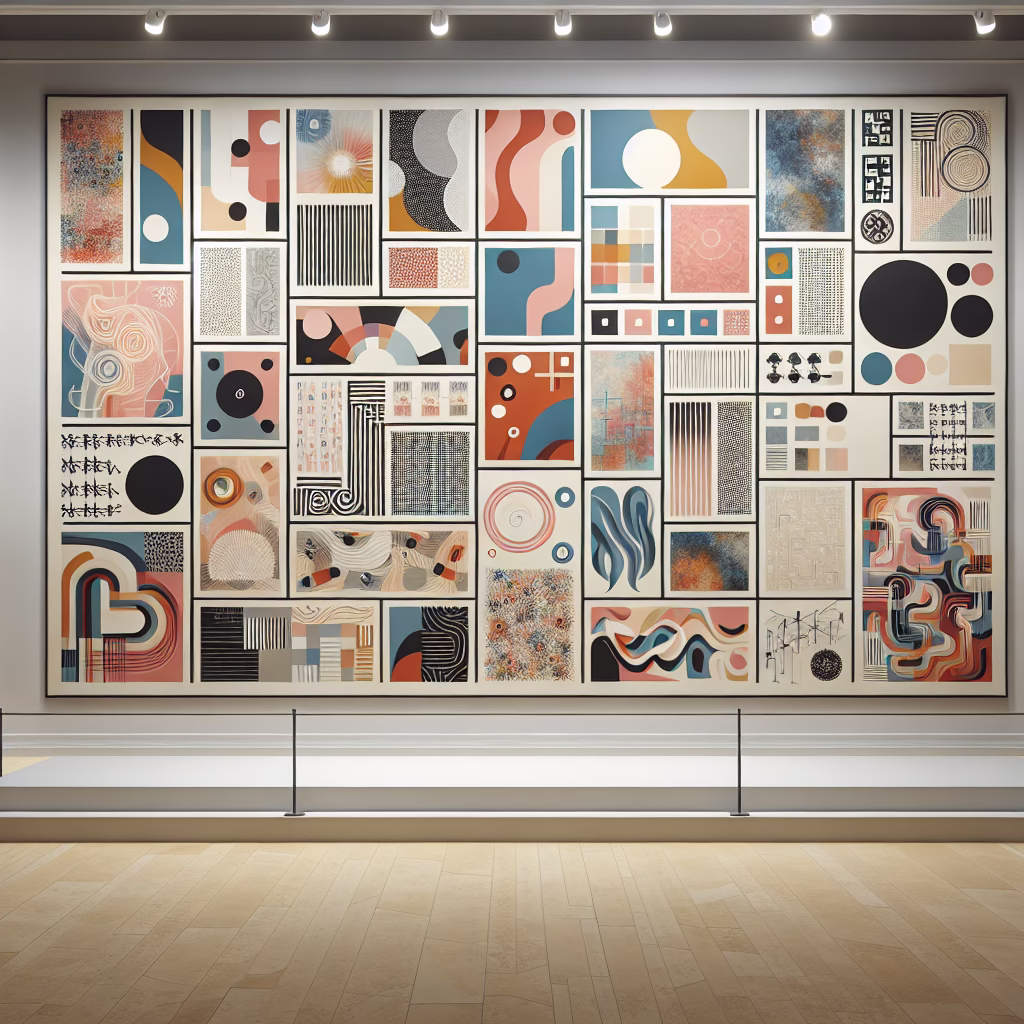 Abstract Art Gallery Wall Inspiration