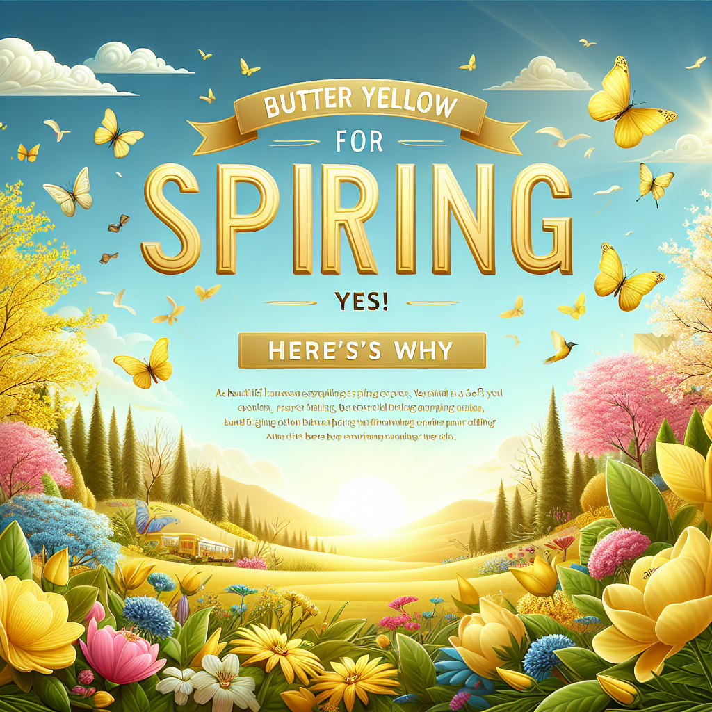 Butter Yellow for Spring? YES! Here's Why.