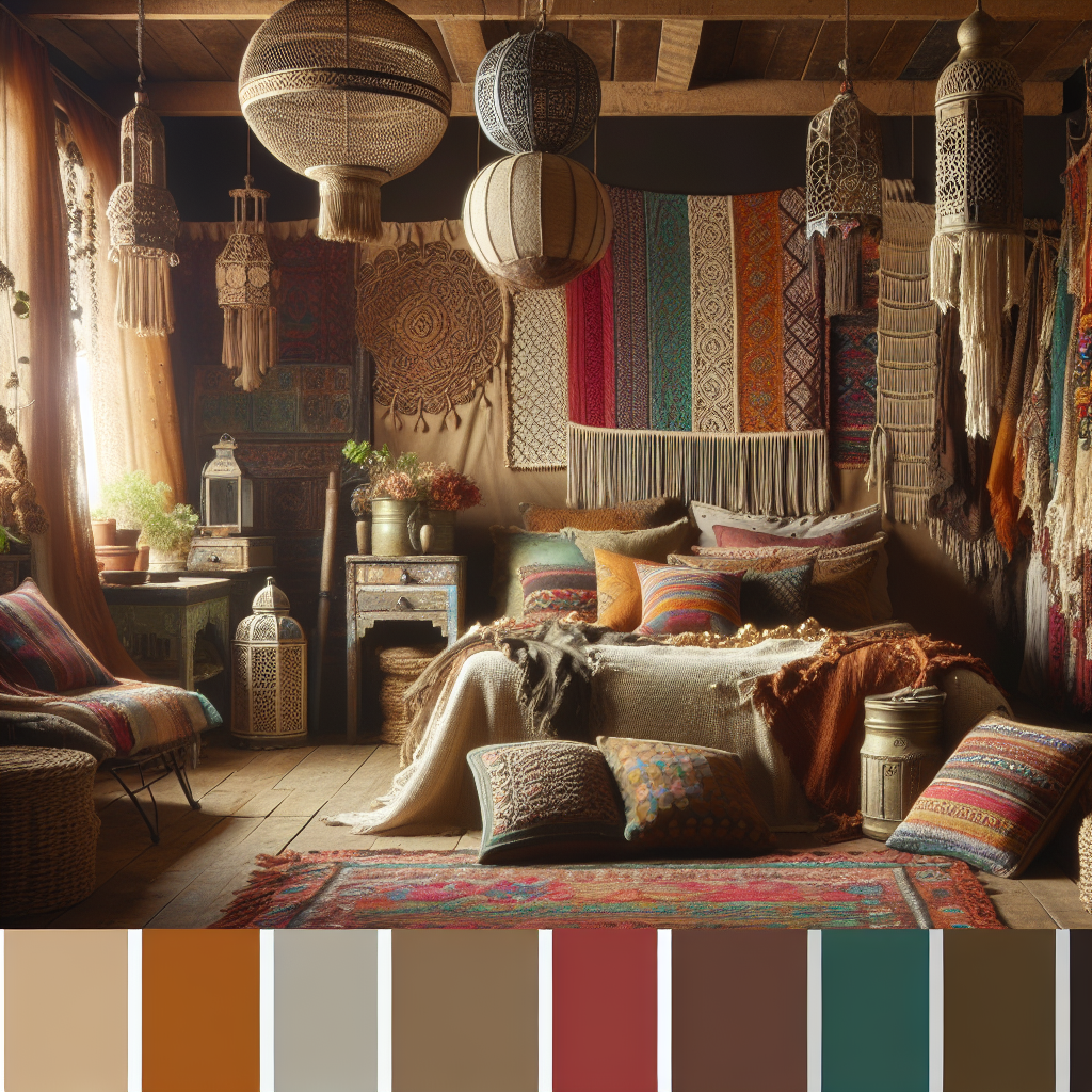 Color Your World: Choosing the Perfect Palette for Boho Chic Bedrooms
