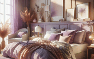 Lavender Dreams: Incorporating Pastel Purple Bedding for a Calming Bedroom (Color-specific, targets a niche)
