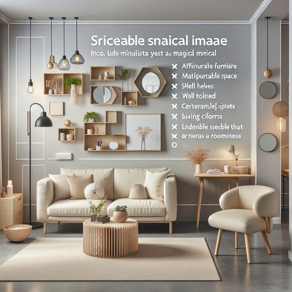 Minimalist Magic: Affordable Decor Tips for Small Living Areas