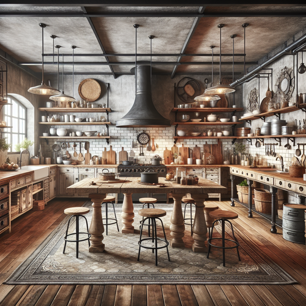 Rustic Meets Retro: How to Incorporate Vintage Industrial Elements in Your Kitchen