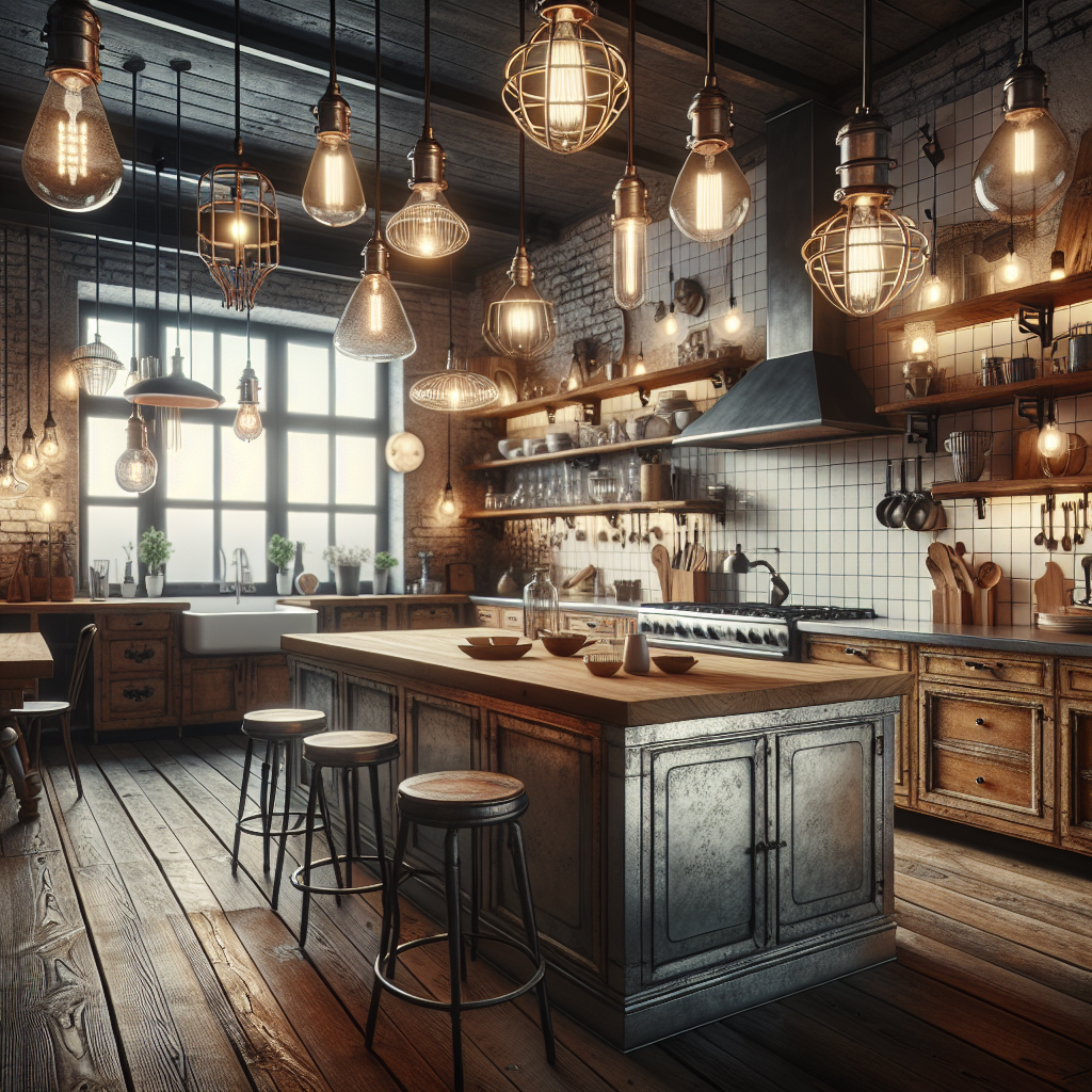 The Charm of Yesteryear: Vintage Industrial Lighting Ideas for Your Kitchen