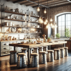 Timeless Touches: Incorporating Vintage Industrial Furniture in Your Kitchen Design