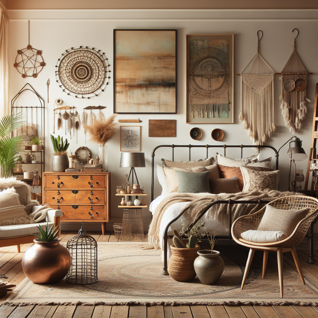 Vintage Finds to Modern Touches: Curating a Boho Chic Bedroom