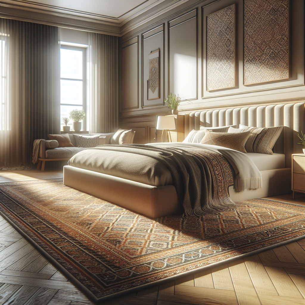 Worried About Your Rug Size? Get It Right Under Your King Bed!