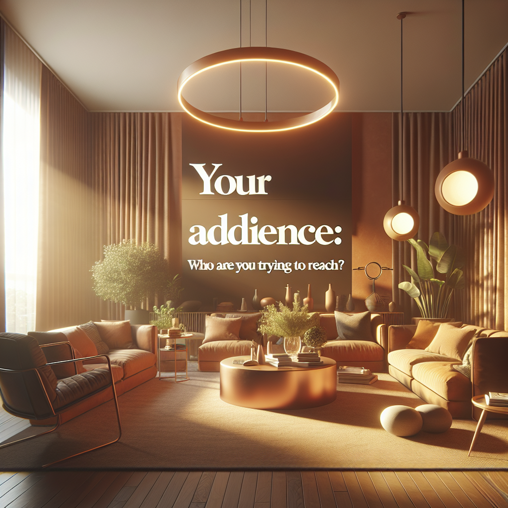 Your Target Audience: Who are you trying to reach?