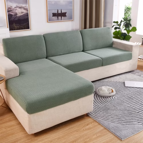 Thick Jacquard Sofa Seat Cover Elastic Sofa Cover Protector Couch Cover for Sofa Anti-dust Removable Sofa Cushion Cover