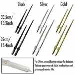 MCDFL Large Wall Clock Hands for Watches Mechanism Mechanic Watch Arrows Mural Accessories Model Mirror Living Room Industrial - Image 2