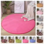 Luxurious Coral Velvet Memory Foam Rug for Bedroom & Living Room