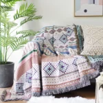 Plaid Blankets Knitted Nordic Sofa Towel Sofa Cover Full Blanket Striped Room Bedside Blanket for Home Decoration cobertor manta - Image 4