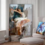 Fashion Ballet Dancer Canvas Painting Ballerina Printings Girls Posters Picture Figure Painting Wall Art Modern Home Decoration - Image 2