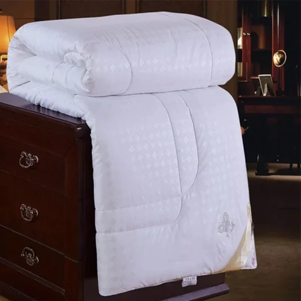 VESCOVO Winter Mulberry Silk Duvet Comforter Queen King Natural Royal Silk Duvets Summer Quilts