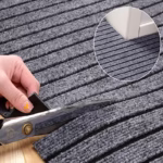 Can Be Cut Thin Doormat for Entrance Outdoor Indoor Striped Gray Kitchen Area Rugs Anti Slip Carpet for Hallway Door Floor Mats - Image 6