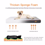 Large Orthopedic Dog Bed Kennel Memory Foam Waterproof Pet Bed with Removable Washable Cover Nonskid Bottom Joint Relief - Image 6