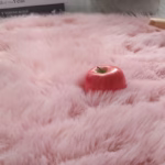 Plush Round Carpet Sheepskin Pink living Room Home Decor Bedroom Floor Cushion Mats For bedroom white area shaggy Fur Rugs - Image 3