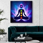 Canvas Painting Art Posters Prints Indian Buddha Meditation 7 Chakra Yoga Sports Wall Art Pictures for Living Room Bedroom Decor - Image 4