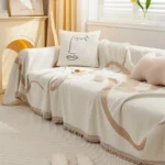 Nordic Tassel Knitted Blanket Solid Fringe Blanket For Bed Travel Sofa Shawl Throw Blanket Large Size Air Conditioner Blanket - Image 2