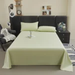 Oasin Summer pure cotton flat bed sheet set 180x200 cozy 3-piece bedroom couple 2 seater bed linens luxury double bed king size - Image 2