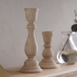 Handmade Wooden Candlesticks for DIY Decor & Weddings - Image 2
