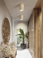 Natural wind tunnel stone Ceiling light Wabi Sabi corridor balcony LED lighting decoration pending light bedside table wall lamp - Image 2