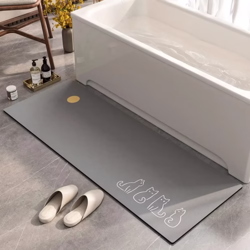 Bathroom Mat Absorbent Carpet Long Rug Water-absorbent Quick-drying Bath Foot Mats Diatom Mud Non-slip Long Strip Toilet Doormat