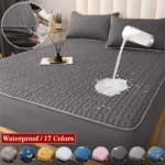 Waterproof Thicken Mattress Pad Protector Adjustable Fitted Sheets Bed Covers Anti-bacterial Pad for Bed 150x200 160x200 200x200