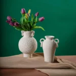 OasinNordic Ceramics Vase Amphoras Porcelain Table Center Handmade Flower Home Design Living Room Centerpieces Art Decoration - Image 5