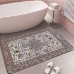 VIKAMA Crystal Velvet Boho Persian Rug Pattern Hallway Carpet Anti-Slip Long Strip Cushion Bedroon Mat Welcome Doormat - Image 3