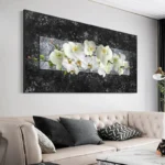 Modern Abstract Gold Flower Oil Painting on Canvas Posters and Prints Wall Art Canvas Painting Wall Picture for Home Decoratioin - Image 2