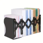 Adjustable Desktop Bookends Book Stand Bookend Iron Desktop Art Non Slip Rack Shelf Holder School Stationery Office Accessories - Image 2