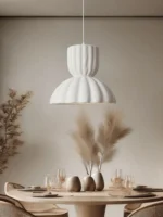 Japanese Style Led Restaurant Pendant Light Nordic Wabi Sabi Homestay Bedroom Chandelier New Minimalist Indoor Lighting Fixtures - Image 4