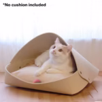 Cozy Foldable Felt Cat Bed - Stylish Retreat for Felines - Image 6