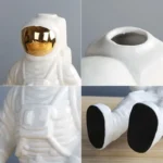 OasinPorcelain Astronaut Vase Figurines Bookshelves Office Living Room Desktop Decor Interior Home Decoration Accessories - Image 6