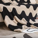 Chic Velvet Knitted Sofa Blanket for Cozy Summer Comfort - Image 3