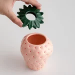 Strawberry ceramic vase, flowerpot, living room, home decoration and ornaments - Image 4