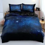 Luxury Galaxy Dark Blue Bedding Set Twin Full Queen King Size Duvet Cover Set Shining Stars Starry Sky Kids Adults Comforter Set - Image 2