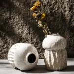 OasinGourd Shape Vase Ceramic Flowerpot Retro Objects Home Living Room Desktop Decoration Accessories Boho Modern Art Nordic