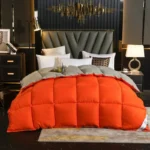 Home Comforter Winter Quilted Blanket Goose Down Duvet Quilt 100% Cotton Cover King Queen Blanket Size Twin Stitch Одеяло 이불 이불 - Image 4