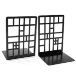 2pcs Bookcase Railing Book End Bookcase End Heavy Duty Book End Storage Bookcase Home Book End Book Holder Iron Bookcase - Image 5