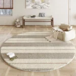 Wabi-sabi Style Living Room Decoration Round Carpet Large Area Plush Floor Mat Soft Fluffy Bedside Rug thicken Rugs for Bedroom - Image 4