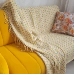 Nordic Sofa Blanket Knitted Shawl Blanket Autumn Winter Home Decor Office Nap Bedspread Warm Bed Tail Cover Soft Nap Blanket - Image 4