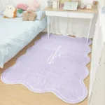 Modern Minimalism Living Room Decoration Solid Color Rug Irregular Plush Carpet Fluffy Soft Rugs for Bedroom Home Washable Mat - Image 3