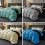 Warm Winter Thick Quilts for Single Double Couple Bed Blanket warm duvet Down Filling Comforters 150x200cm - Image 6