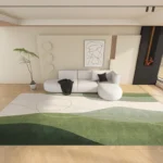 Soft Plush Abstract Area Rug for Cozy Living Room Decor