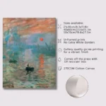 Monet Abstract Landscape Art Canvas Prints Painting Wall Art Famous Monet Posters Home Decoration Living Room Bedroom Decor Gift - Image 2