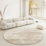 Vibrant Nordic Round Rug: Non-Slip Carpet for Cozy Living Spaces - Image 3