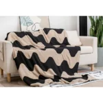 Chic Velvet Knitted Sofa Blanket for Cozy Summer Comfort - Image 6