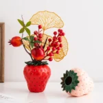 Strawberry ceramic vase, flowerpot, living room, home decoration and ornaments - Image 5