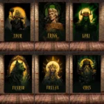 Norse Mythology Twelve Main Gods Canvas Prints Nordic Goddess Freyja Thor Odin Wall Art Posters Painting Living Room Home Decor - Image 2